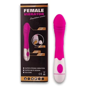 Silicone Vibrator Purple 19cm